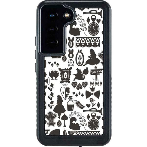 Disney Alice in Wonderland (animated) Silhouette Pattern Galaxy S23 Waterproof Case