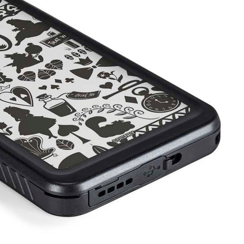 Disney Alice in Wonderland (animated) Silhouette Pattern Galaxy S23 Waterproof Case