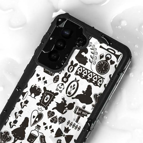 Disney Alice in Wonderland (animated) Silhouette Pattern Galaxy S23 Waterproof Case