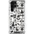 Disney Alice in Wonderland (animated) Silhouette Pattern Galaxy S24 Ultra Clear Case