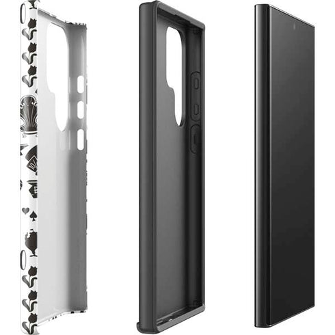 Disney Alice in Wonderland (animated) Silhouette Pattern Galaxy S24 Ultra Impact Case