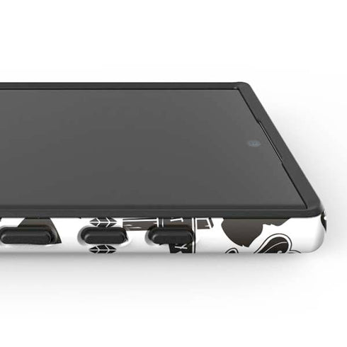 Disney Alice in Wonderland (animated) Silhouette Pattern Galaxy S24 Ultra Impact Case