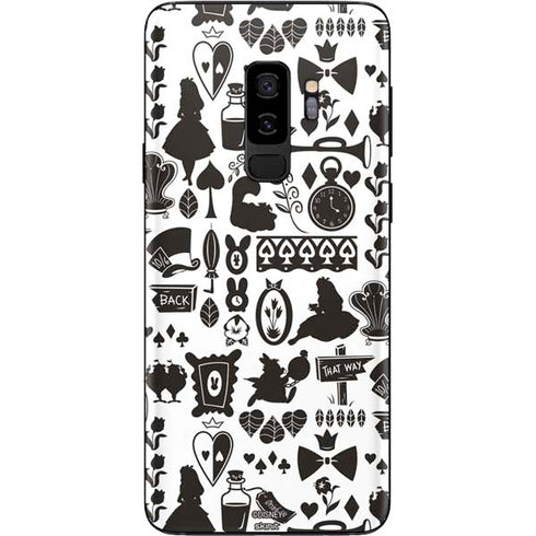 Disney Alice in Wonderland (animated) Silhouette Pattern Galaxy S9 Plus Skin