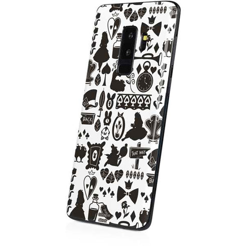 Disney Alice in Wonderland (animated) Silhouette Pattern Galaxy S9 Plus Skin