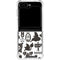 Disney Alice in Wonderland (animated) Silhouette Pattern Galaxy Z Flip5 5G Clear Case