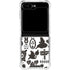 Disney Alice in Wonderland (animated) Silhouette Pattern Galaxy Z Flip5 5G Clear Case