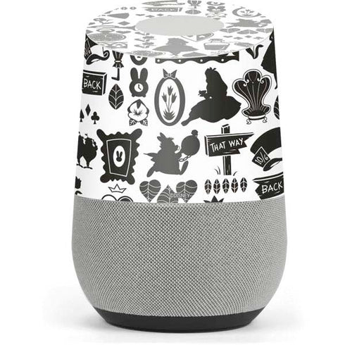 Disney Alice in Wonderland (animated) Silhouette Pattern Google Home Skin
