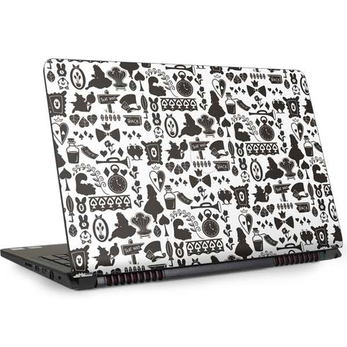 Disney Alice in Wonderland (animated) Silhouette Pattern Dell Inspiron Skin