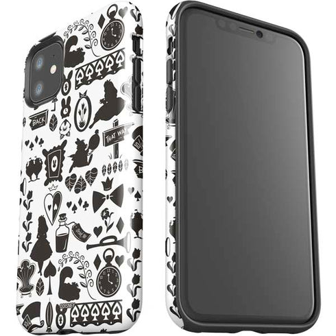 Disney Alice in Wonderland (animated) Silhouette Pattern iPhone 11 Impact Case