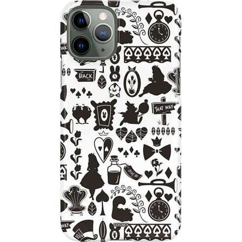 Disney Alice in Wonderland (animated) Silhouette Pattern iPhone 11 Pro Lite Case