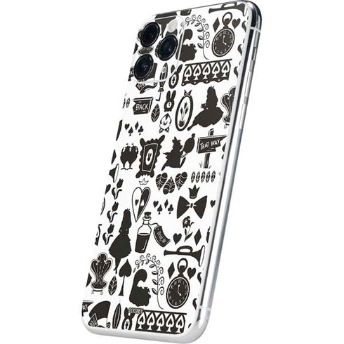 Disney Alice in Wonderland (animated) Silhouette Pattern iPhone 11 Pro Skin