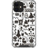 Disney Alice in Wonderland (animated) Silhouette Pattern iPhone 12 Clear Case
