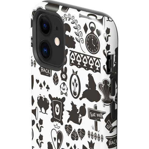 Disney Alice in Wonderland (animated) Silhouette Pattern iPhone 12 Impact Case