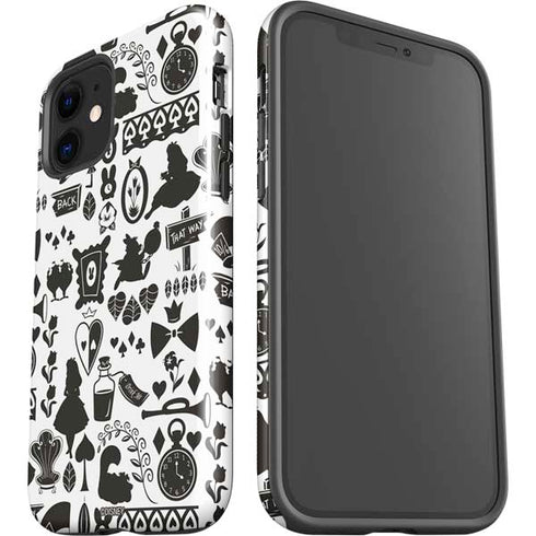 Disney Alice in Wonderland (animated) Silhouette Pattern iPhone 12 Impact Case