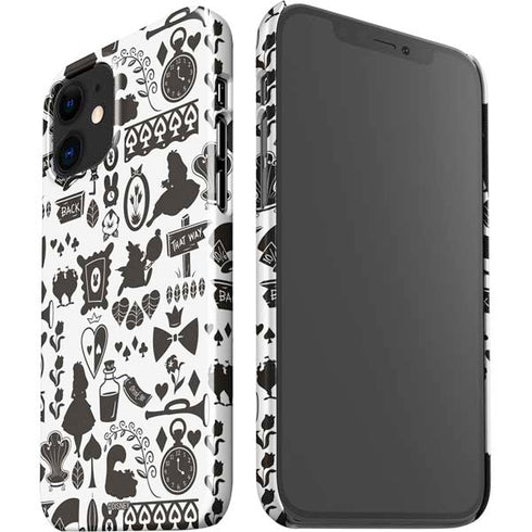 Disney Alice in Wonderland (animated) Silhouette Pattern iPhone 12 Mini Lite Case