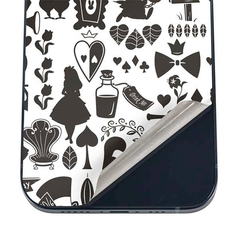 Disney Alice in Wonderland (animated) Silhouette Pattern iPhone 12 Mini Skin