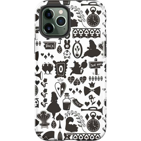 Disney Alice in Wonderland (animated) Silhouette Pattern iPhone 12 Pro Impact Case
