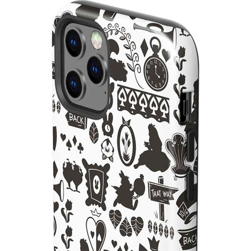 Disney Alice in Wonderland (animated) Silhouette Pattern iPhone 12 Pro Impact Case