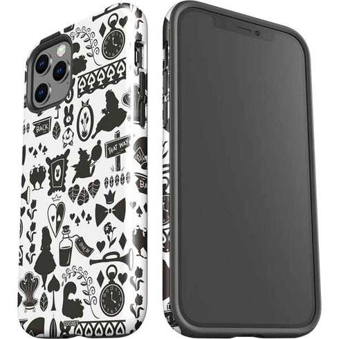Disney Alice in Wonderland (animated) Silhouette Pattern iPhone 12 Pro Impact Case