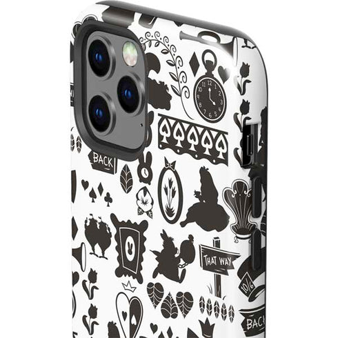 Disney Alice in Wonderland (animated) Silhouette Pattern iPhone 12 Pro Max Impact Case