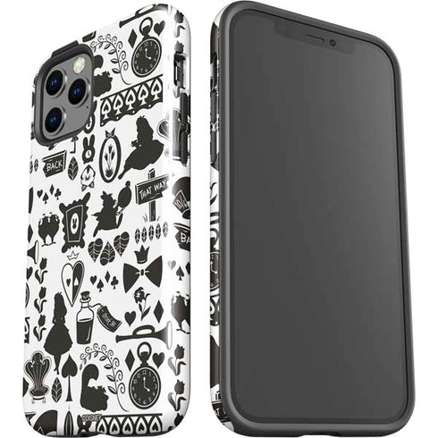 Disney Alice in Wonderland (animated) Silhouette Pattern iPhone 12 Pro Max Impact Case