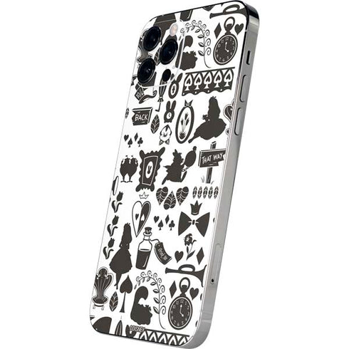Disney Alice in Wonderland (animated) Silhouette Pattern iPhone 12 Pro Max Skin