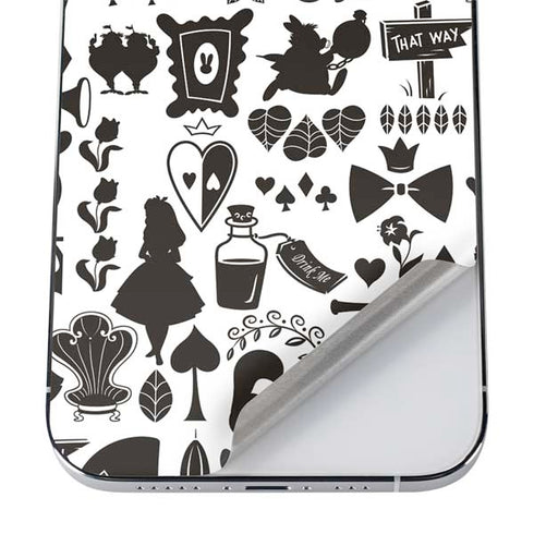 Disney Alice in Wonderland (animated) Silhouette Pattern iPhone 12 Pro Max Skin