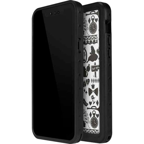 Disney Alice in Wonderland (animated) Silhouette Pattern iPhone 12 Pro Max Waterproof Case