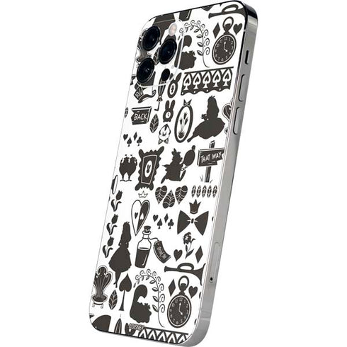 Disney Alice in Wonderland (animated) Silhouette Pattern iPhone 12 Pro Skin