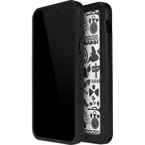 Disney Alice in Wonderland (animated) Silhouette Pattern iPhone 12 Pro Waterproof Case