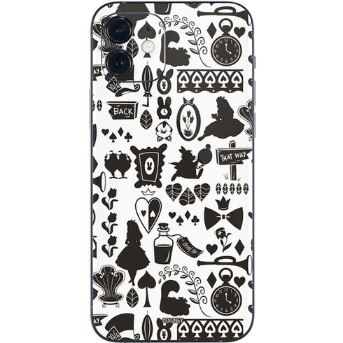 Disney Alice in Wonderland (animated) Silhouette Pattern iPhone 12 Skin