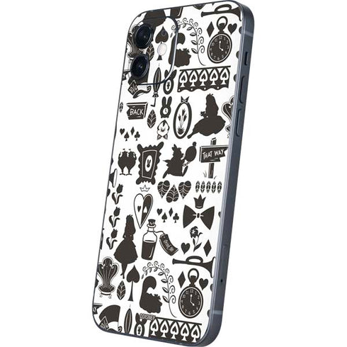Disney Alice in Wonderland (animated) Silhouette Pattern iPhone 12 Skin