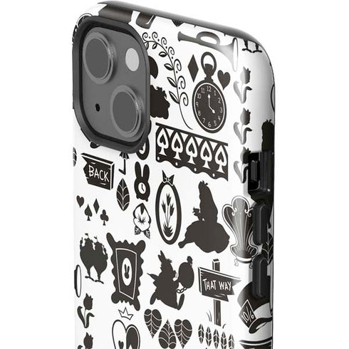 Disney Alice in Wonderland (animated) Silhouette Pattern iPhone 13 Impact Case