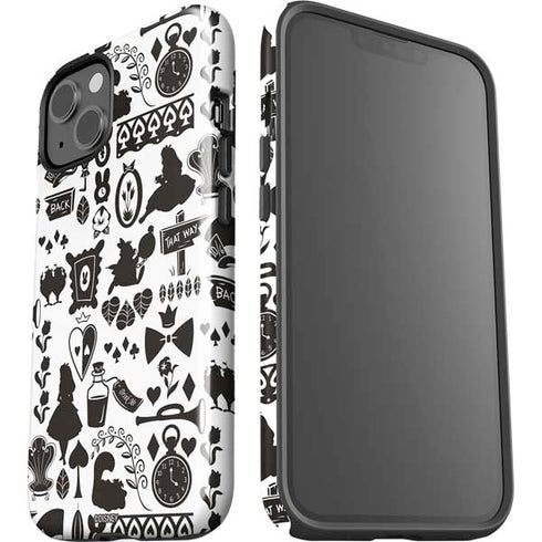 Disney Alice in Wonderland (animated) Silhouette Pattern iPhone 13 Impact Case