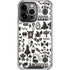 Disney Alice in Wonderland (animated) Silhouette Pattern iPhone 13 Pro Clear Case