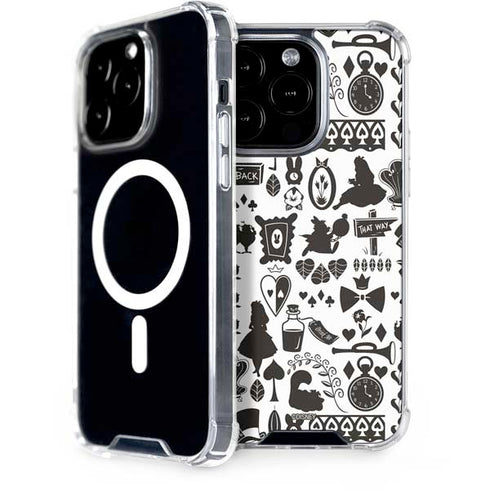 Disney Alice in Wonderland (animated) Silhouette Pattern iPhone 13 Pro MagSafe Case