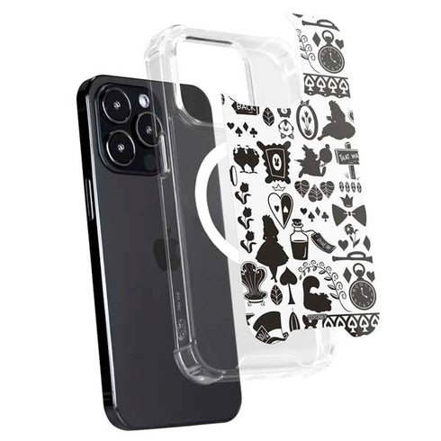 Disney Alice in Wonderland (animated) Silhouette Pattern iPhone 13 Pro Max MagSafe Case