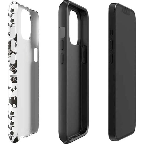 Disney Alice in Wonderland (animated) Silhouette Pattern iPhone 14 Plus Impact Case