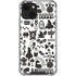 Disney Alice in Wonderland (animated) Silhouette Pattern iPhone 14 Plus Clear Case