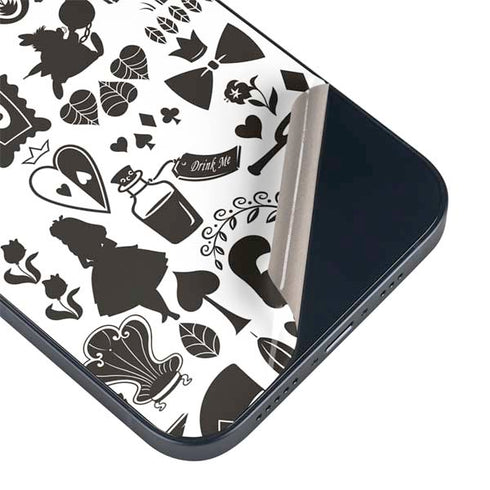 Disney Alice in Wonderland (animated) Silhouette Pattern iPhone 14 Plus Skin