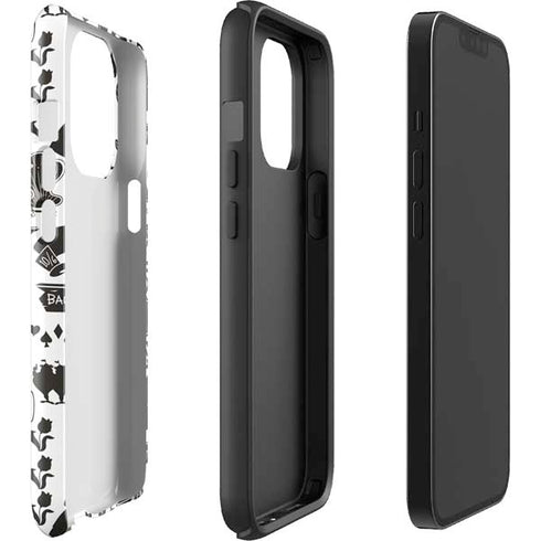 Disney Alice in Wonderland (animated) Silhouette Pattern iPhone 14 Pro Impact Case