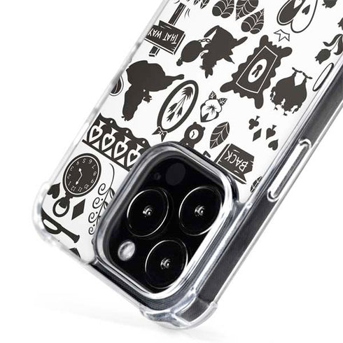 Disney Alice in Wonderland (animated) Silhouette Pattern iPhone 14 Pro Max MagSafe Case