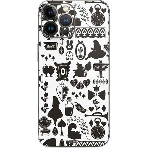 Disney Alice in Wonderland (animated) Silhouette Pattern iPhone 14 Pro Max Skin