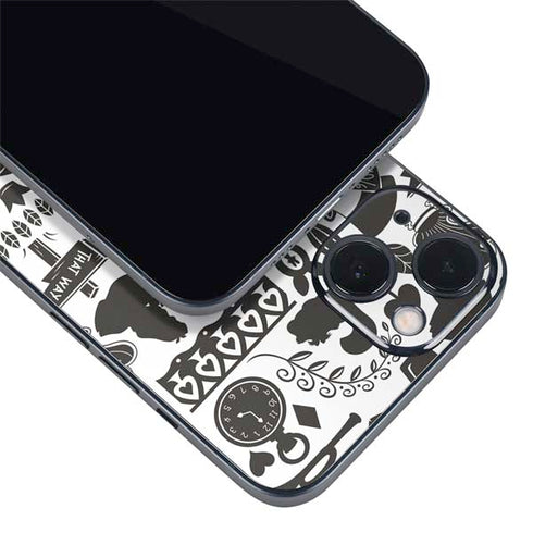 Disney Alice in Wonderland (animated) Silhouette Pattern iPhone 14 Skin