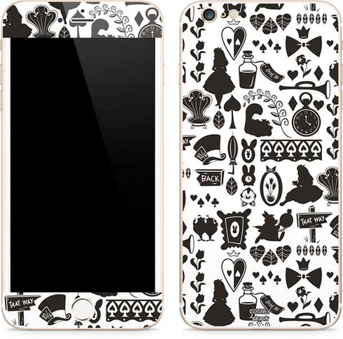 Disney Alice in Wonderland (animated) Silhouette Pattern iPhone 6/6s Plus Skin