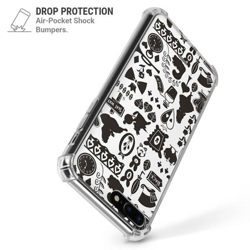 Disney Alice in Wonderland (animated) Silhouette Pattern iPhone 7/8 Plus Clear Case