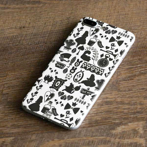 Disney Alice in Wonderland (animated) Silhouette Pattern iPhone 7 Plus Skin
