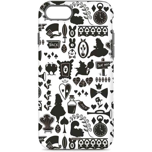 Disney Alice in Wonderland (animated) Silhouette Pattern iPhone 7 Pro Case
