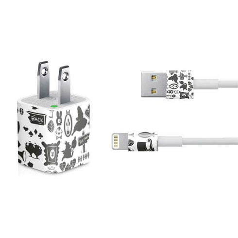 Disney Alice in Wonderland (animated) Silhouette Pattern iPhone Charger (5W USB) Skin