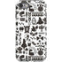 Disney Alice in Wonderland (animated) Silhouette Pattern iPhone SE (2nd & 3rd Gen) Pro Case